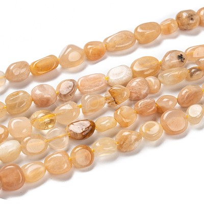 Natural Sunstone Beads Strands G-G018-18B-1
