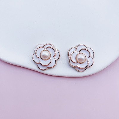 Enamel Resin Cabochons RESI-WH20010-12A-02-1