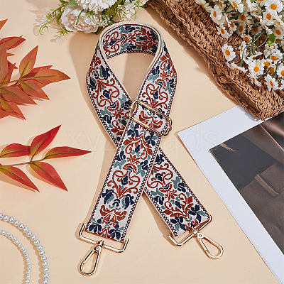 Ethnic Style Cotton Embroidered Adjustable Bag Straps FIND-CN0002-37B-1