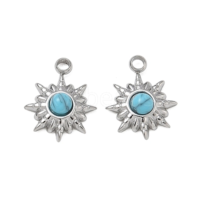 Synthetic Turquoise Pendants GG-CBAA892-02P-1