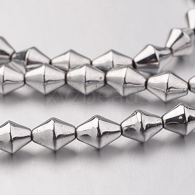 Electroplate Non-magnetic Synthetic Hematite Bead Strands G-F300-32-01-1