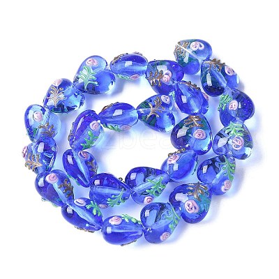 Handmade Transparent Lampwork Beads BLOW-D300-07J-1