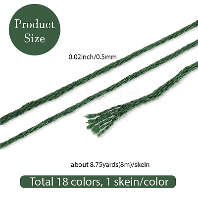 6-Ply Polyester Embroidery Floss OCOR-WH20074-01B-05-1