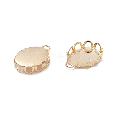 304 Stainless Steel Cabochon Settings STAS-P249-13B-G-1