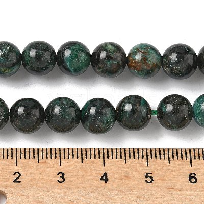 Natural Fuchsite Beads Strands G-G271-B03-8mm-1