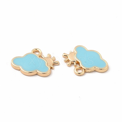 Alloy Enamel Charms FIND-A025-18G-01-1