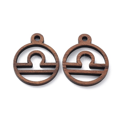 Walnut Wood Laser Cut Pendants WOOD-Q051-07J-1