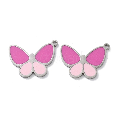 304 Stainless Steel Pendants STAS-P339-13P-02-1