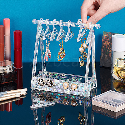1 Set Transparent Acrylic Earring Display Stands EDIS-PH0001-31-1