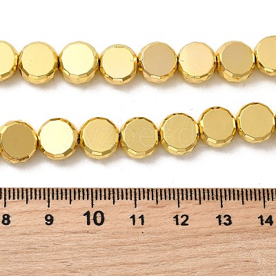 Electroplate Glass Beads Strands EGLA-F166-04C-G-1