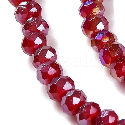 Baking Electroplate Glass Beads Strands DGLA-A039-J2MM-B19-1