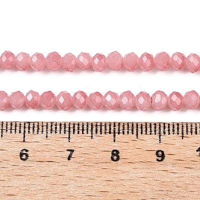 Baking Paint Imitation Jade Glass Bead Strands DGLA-A034-J4MM-A31-1