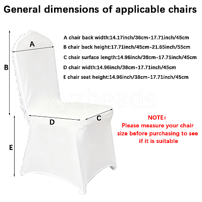 Spandex Stretchy Dinning Chair Cover AJEW-WH20018-319A-1
