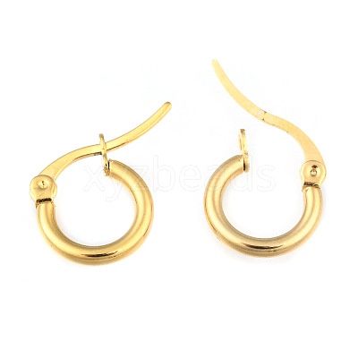 Ion Plating(IP) 304 Stainless Steel Hoop Earrings EJEW-F105-36G-1