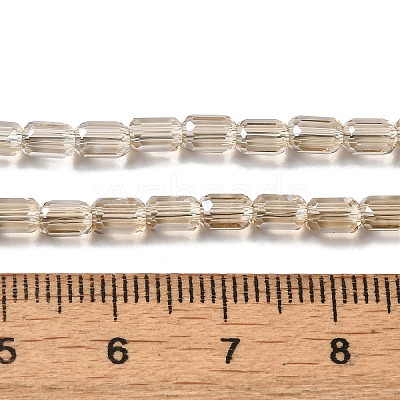 Electroplate Glass Beads Strands EGLA-D031-01-17-1