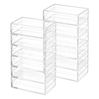 Transparent Plastic Display Case for Minifigures ODIS-WH0043-152C-1