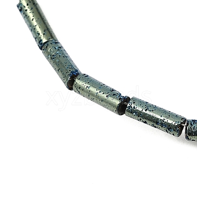 Electroplated Natural Lava Rock Beads Strands G-K388-03A-06-1