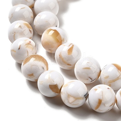 Synthetic Turquoise and Sea Shell Assembled Beads Strands G-D482-01D-05-1