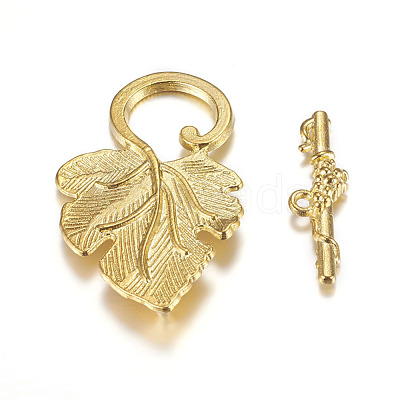 Alloy Toggle Clasps PALLOY-A20005-G-FF-1