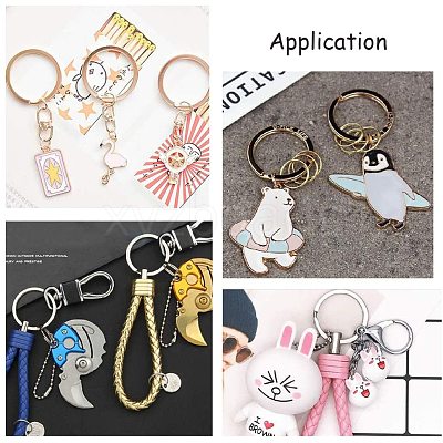 304 Stainless Steel Keychain Clasp Findings STAS-PH0002-22P-1