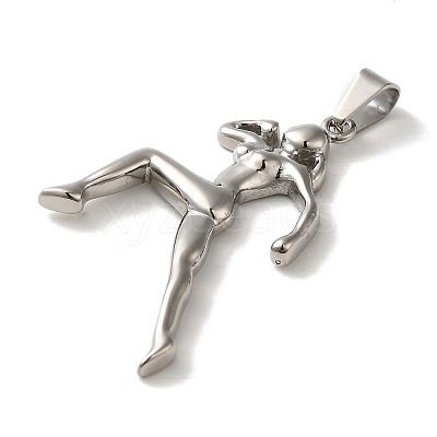 Non-Tarnish Hip Hop Fitness 316L Surgical Stainless Steel Pendants STAS-H194-01P-01-1