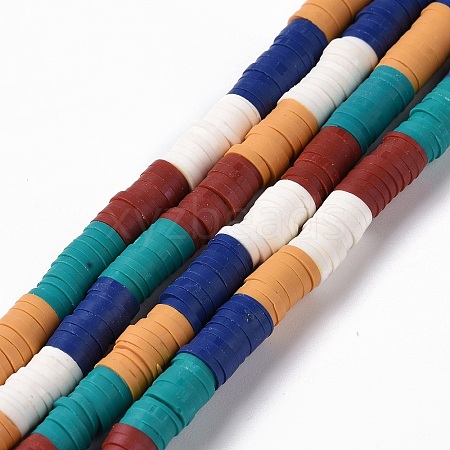 Handmade Polymer Clay Bead Strands CLAY-C003-02E-1