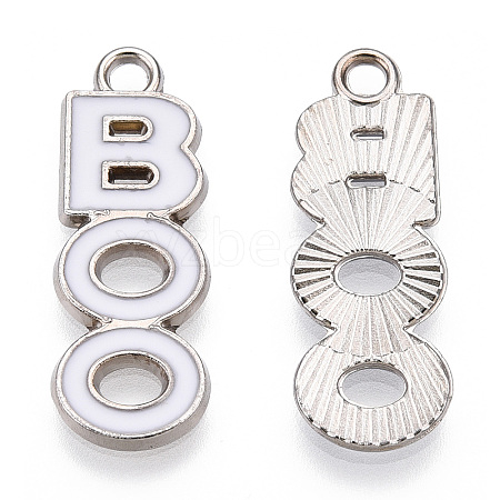 Rack Plating Alloy Enamel Pendants ENAM-T011-161-01-1