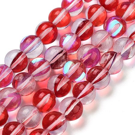 Transparent Glass Beads GLAA-B022-8mm-04-1