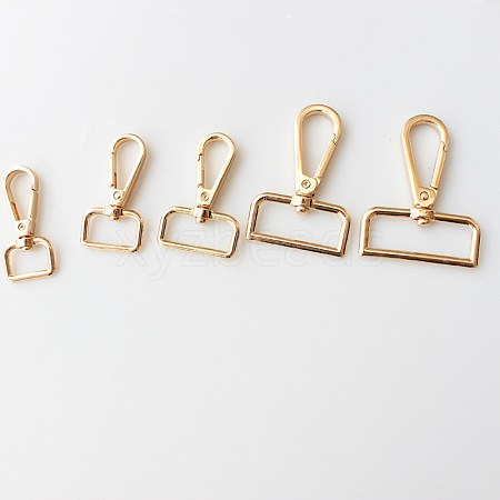Alloy Swivel Clasps Lanyard Snap Hooks for Purse Bag Strap Hardware AL-CBACC64-01G-A-1