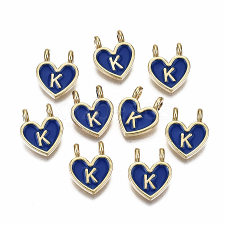 Alloy Enamel Charms ENAM-T012-02K-RS-1