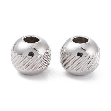 Tarnish Resistant 201 Stainless Steel Beads STAS-G133-02P-1