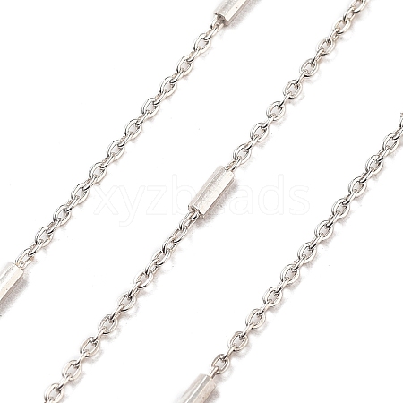 Rhodium Plated 925 Sterling Silver Satellite Chains STER-P064-01P-1