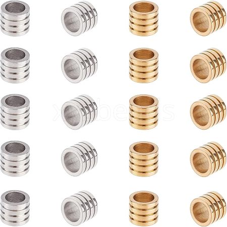 304 Stainless Steel Beads STAS-NB0004-13-1