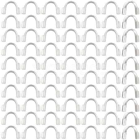 Beebeecraft 200Pcs 304 Surgical Stainless Steel Wire Guardian and Protectors STAS-BBC0003-50-1