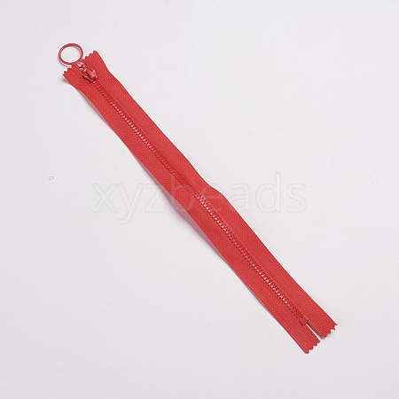 Resin Close End Zippers FIND-WH0052-44F-1