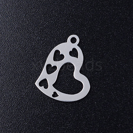 Non-Tarnish 201 Stainless Steel Open Pendants STAS-Q201-JN323-1-1