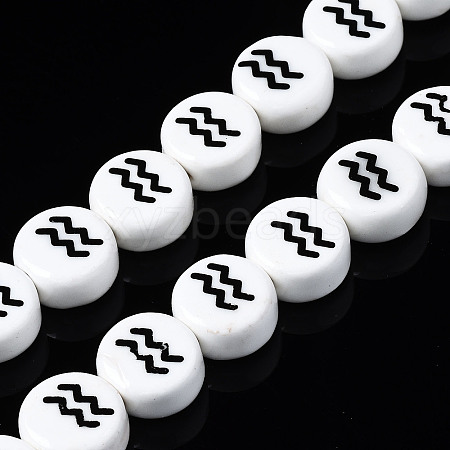 Handmade Porcelain Ceramic Beads Strands PORC-S502-032E-1