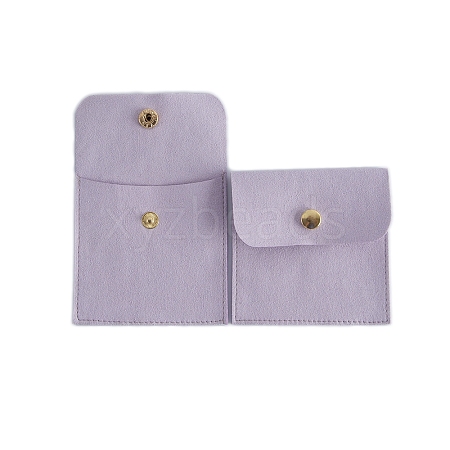 Velvet Jewelry Storage Pouches with Snap Button PW-WGF1964-04-1