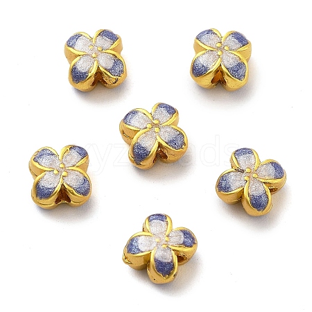 Brass Enamel Beads KK-S393-02-1