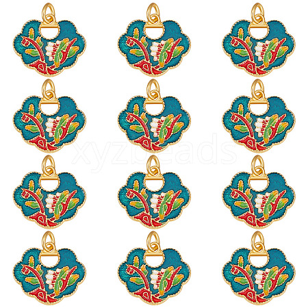 SUNNYCLUE Alloy Enamel Pendants ENAM-SC0003-16-1