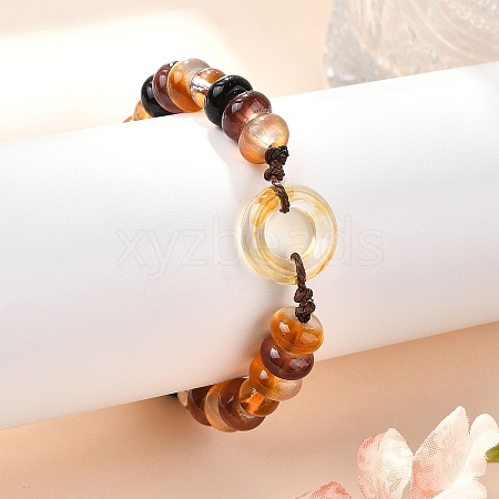 Glass Brainded Bead Bracelets BJEW-L701-01-1