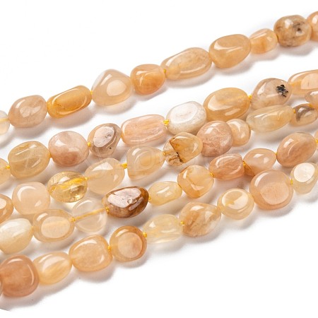 Natural Sunstone Beads Strands G-G018-18B-1