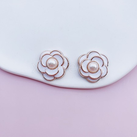 Enamel Resin Cabochons RESI-WH20010-12A-02-1