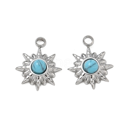 Synthetic Turquoise Pendants GG-CBAA892-02P-1