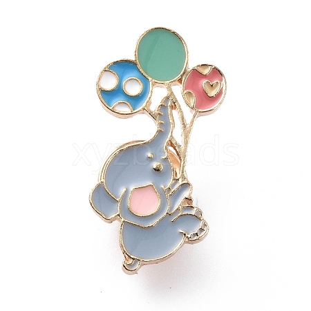 Animal with Balloon Enamel Pin ENAM-K021-01A-1