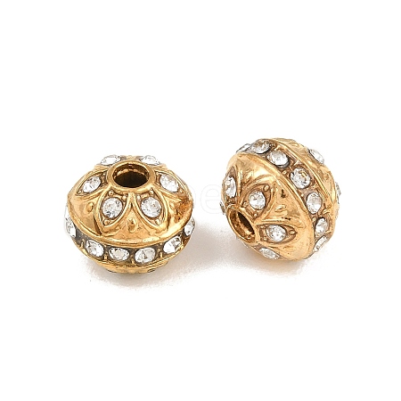 304 Stainless Steel Rhinestone Beads RB-CBA72D5-02G-1