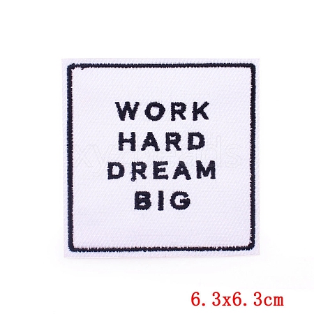 Computerized Embroidery Cloth Sew on Patches PW-WG40968-10-1