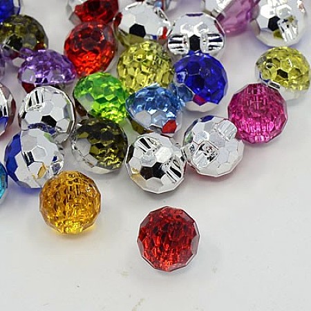 Acrylic Rhinestone Buttons BUTT-J005-M-1