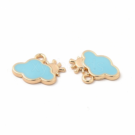 Alloy Enamel Charms FIND-A025-18G-01-1