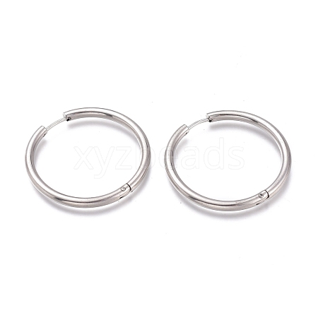 Tarnish Resistant 201 Stainless Steel Huggie Hoop Earrings EJEW-L256-05DT-P-1